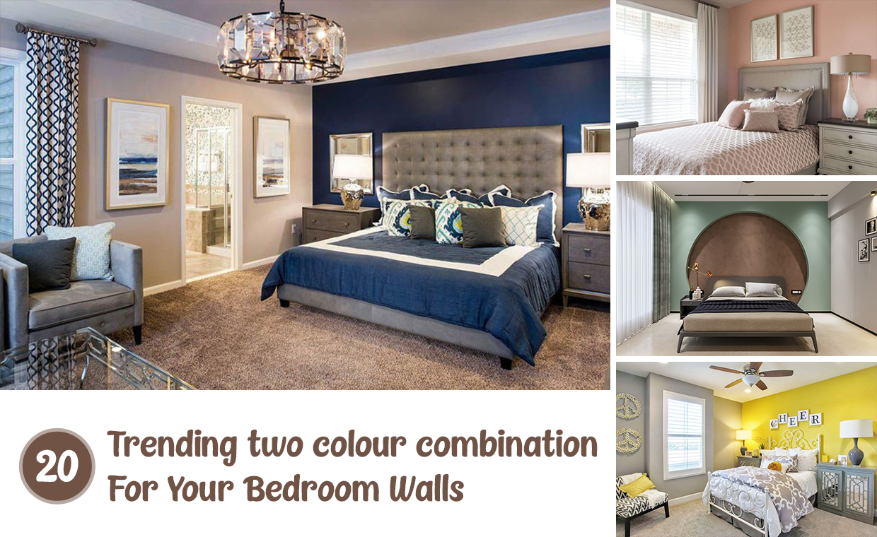 20 Best Two Colour Combination For Bedroom Walls-0