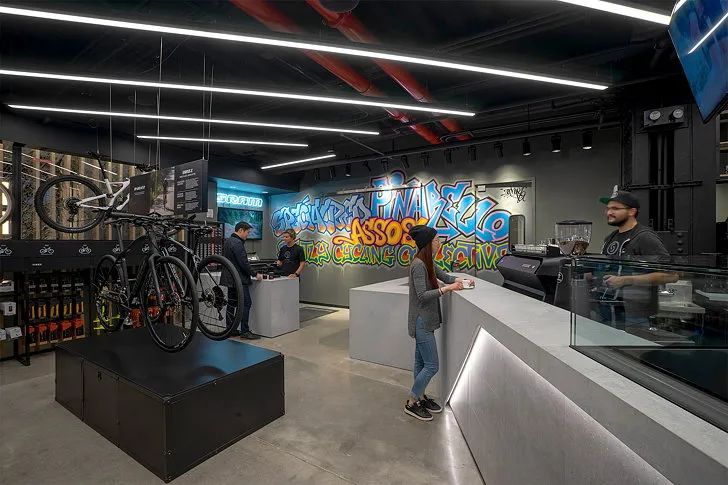TPG Architecture/体验式社交零售空间，自行车专卖店设计-41