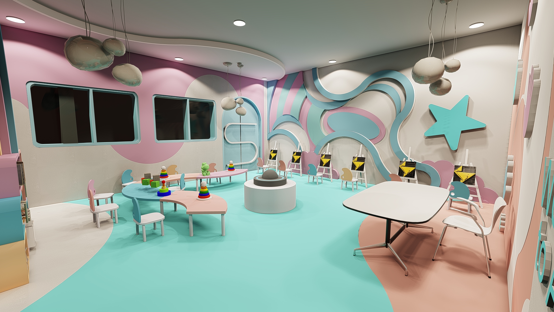 A nursery and kids area-13
