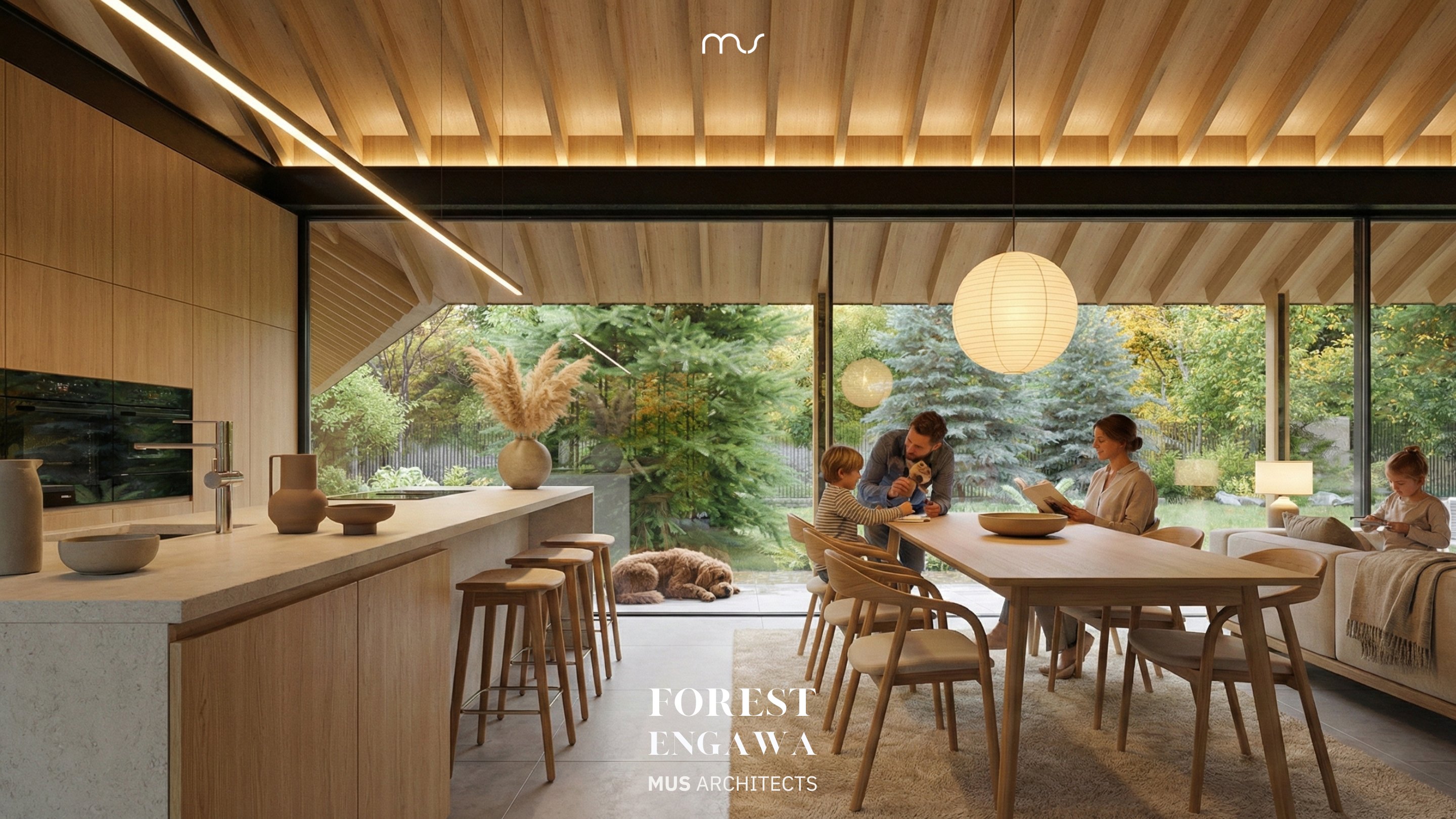 森林缘廊（注：Engawa是日语外来词，常见指房屋与庭院间的走廊，这里FOREST ENGAWA推测是指森林边缘类似廊状的区域，具体含义可能需结合更多语境判断 ） 丨波兰弗罗茨瓦夫丨MUS ARCHITECTS-11