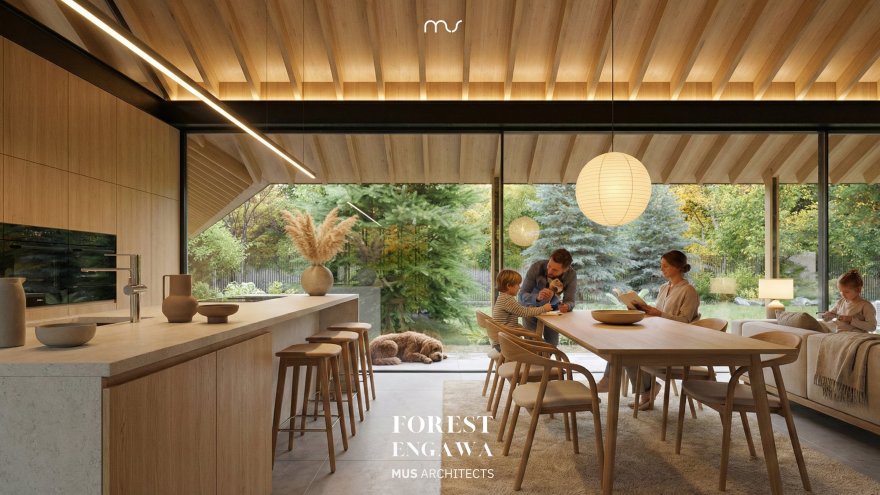 森林缘廊(注:Engawa是日语外来词,常见指房屋与庭院间的走廊,这里FOREST ENGAWA推测是指森林边缘类似廊状的区域,具体含义可能需结合更多语境判断 ) 丨波兰弗罗茨瓦夫丨MUS ARCHITECTS-11