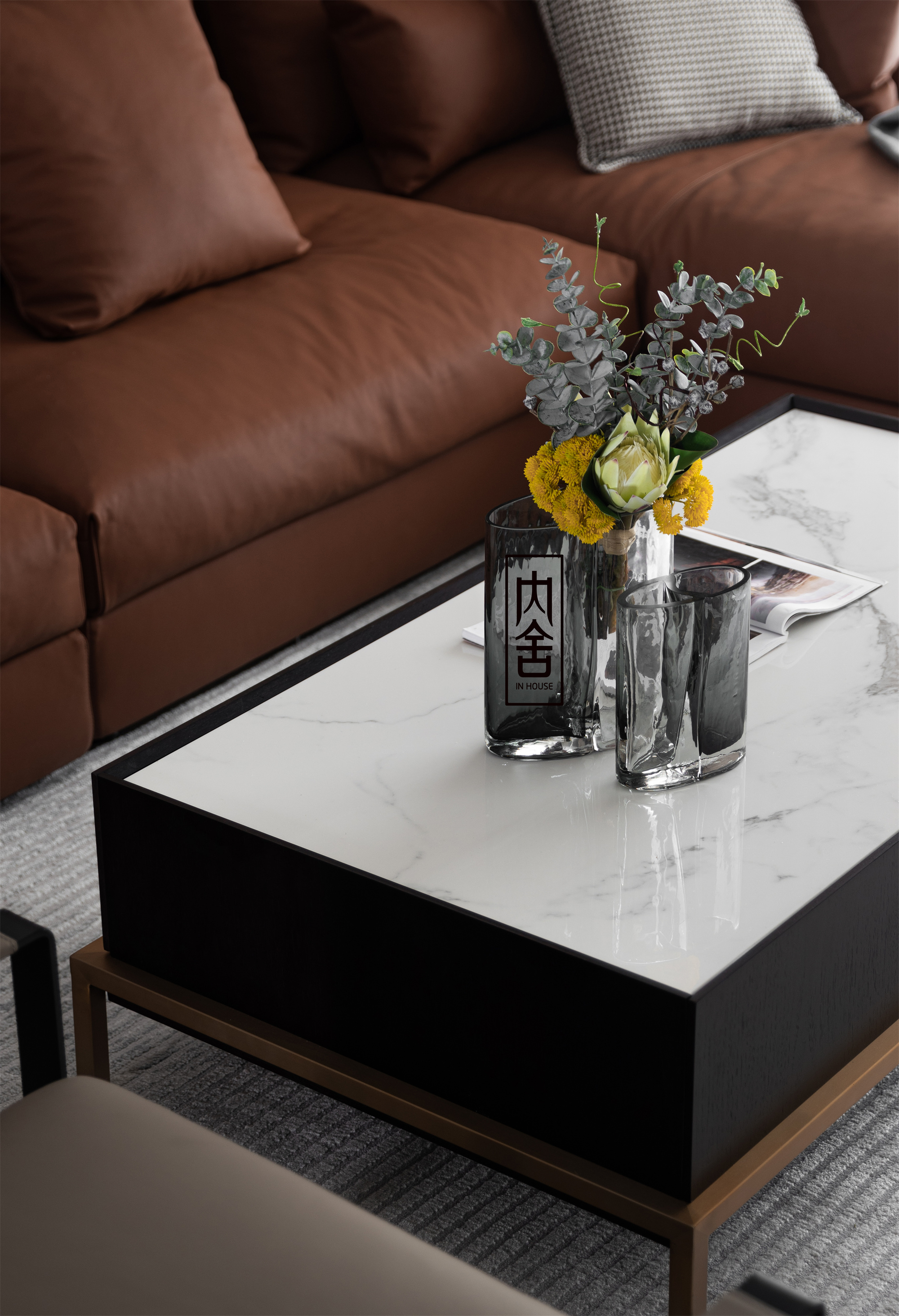 遇见·秋天 · 现代轻奢四居室设计丨美国西雅图丨内舍整体软装-14