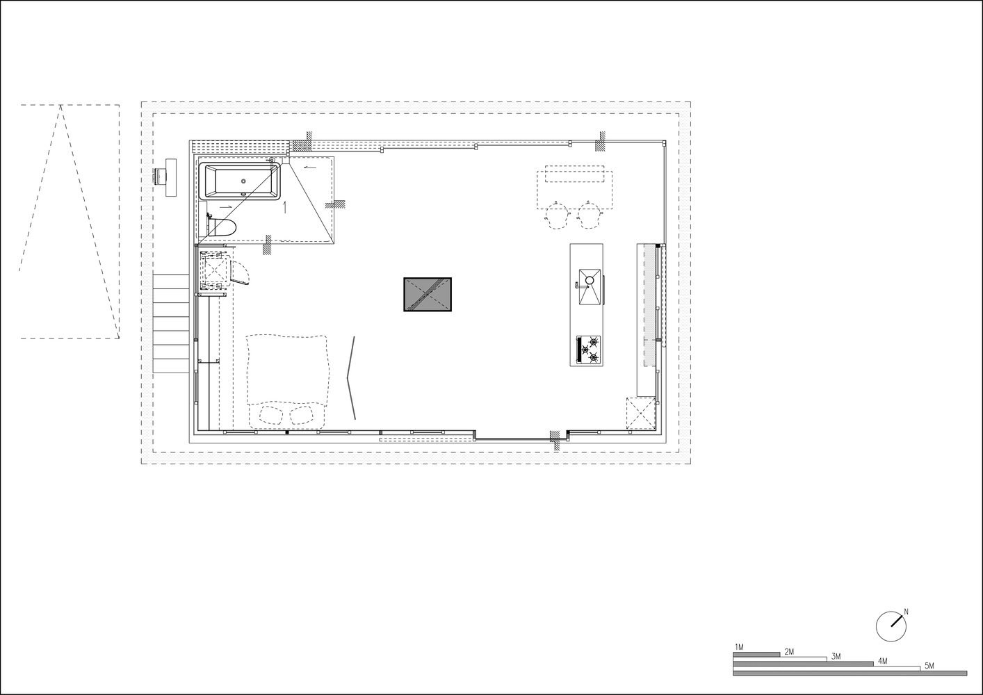 一室一厅住宅丨日本丨IGArchitects-14