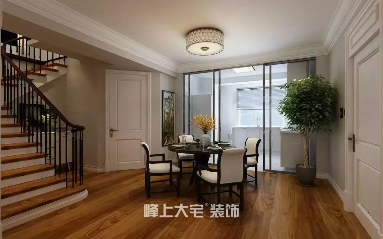 简约美式别墅,打造随性自在的生活空间-36