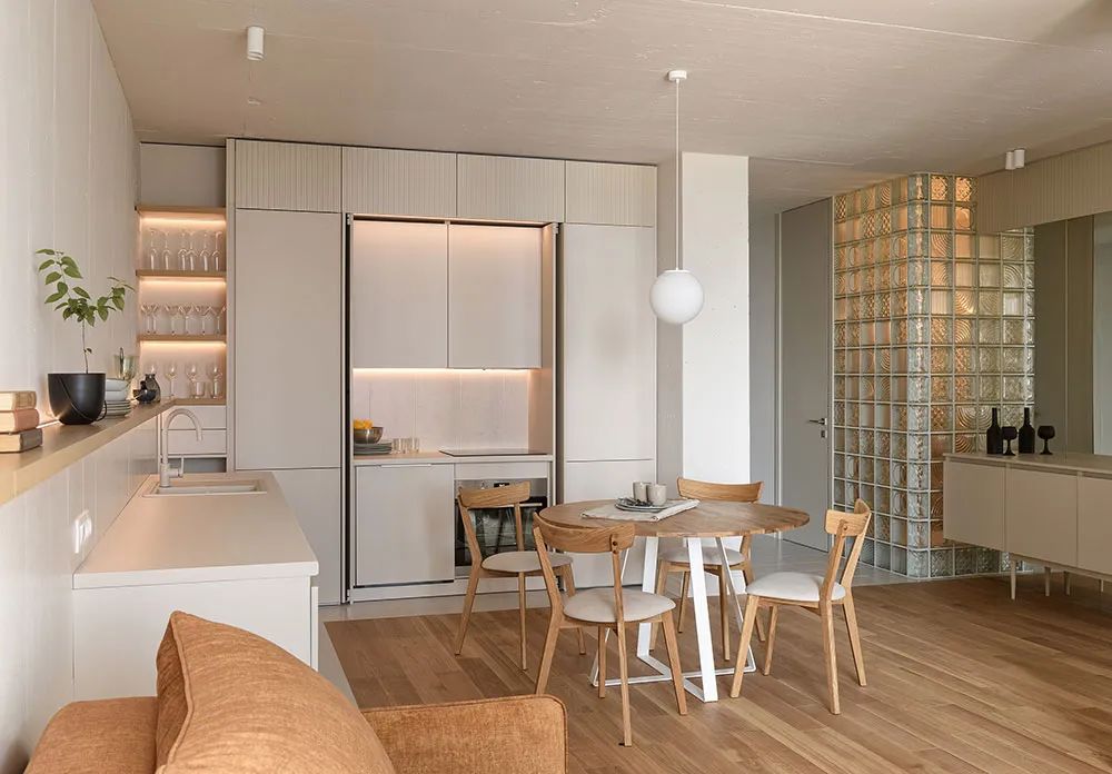 60㎡暖色质朴空间设计丨Denisenko Tatyana-9