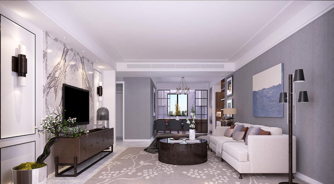 
现代简约风格三口之家 -0