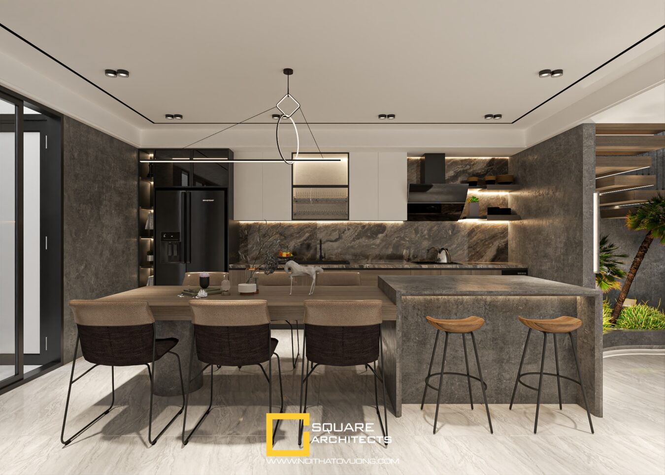 免费的SketchUp室内房屋模型丨Danh Nam-6