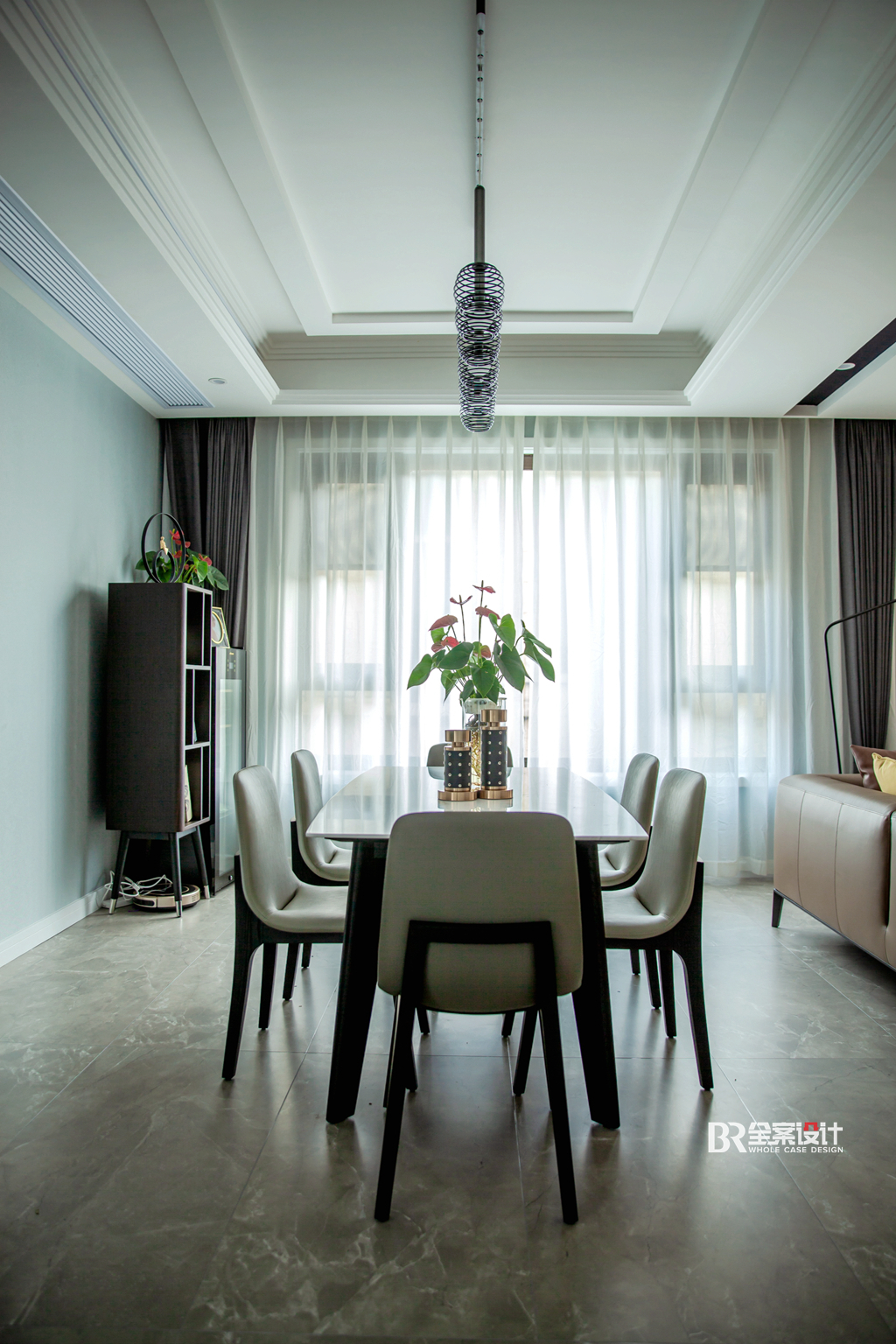 康桥融府别墅现代简约灰调空间设计丨袁云莉(首席设计师)-18