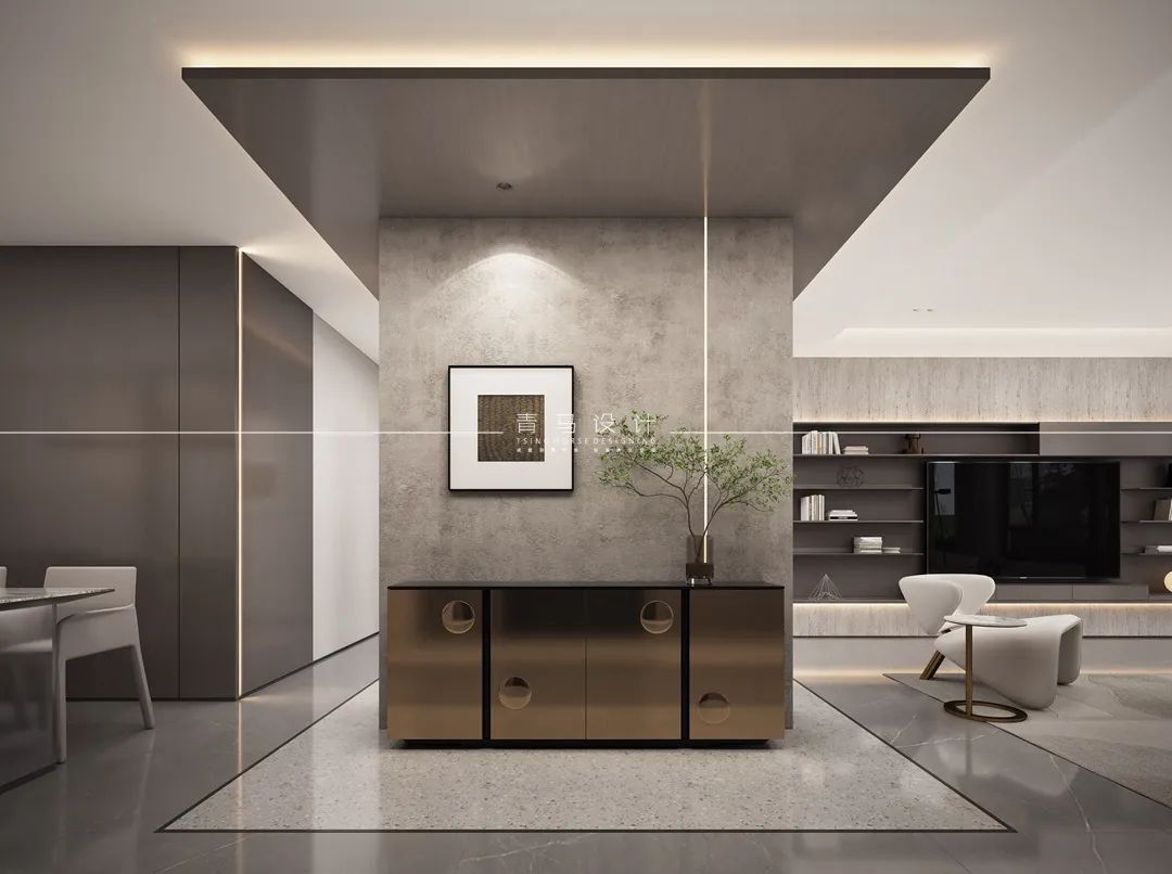 未央金茂府现代下叠别墅设计丨中国西安丨青马别墅设计-23