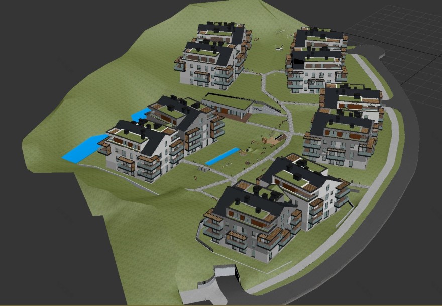 YSLAB公司3D低多边形建筑模型制作-9