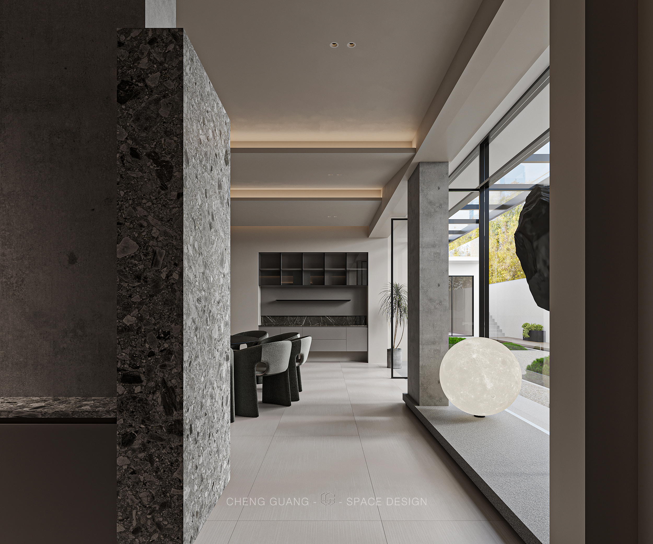 会客室· 乘光·大地色系丨中国潮州丨乘光空间设计-5