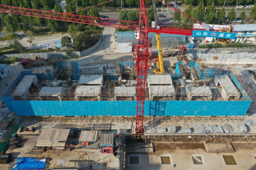 中建研科技牵头研发的建研悠崮MS模块化建造体系首个高层试点项目顺利封顶-1