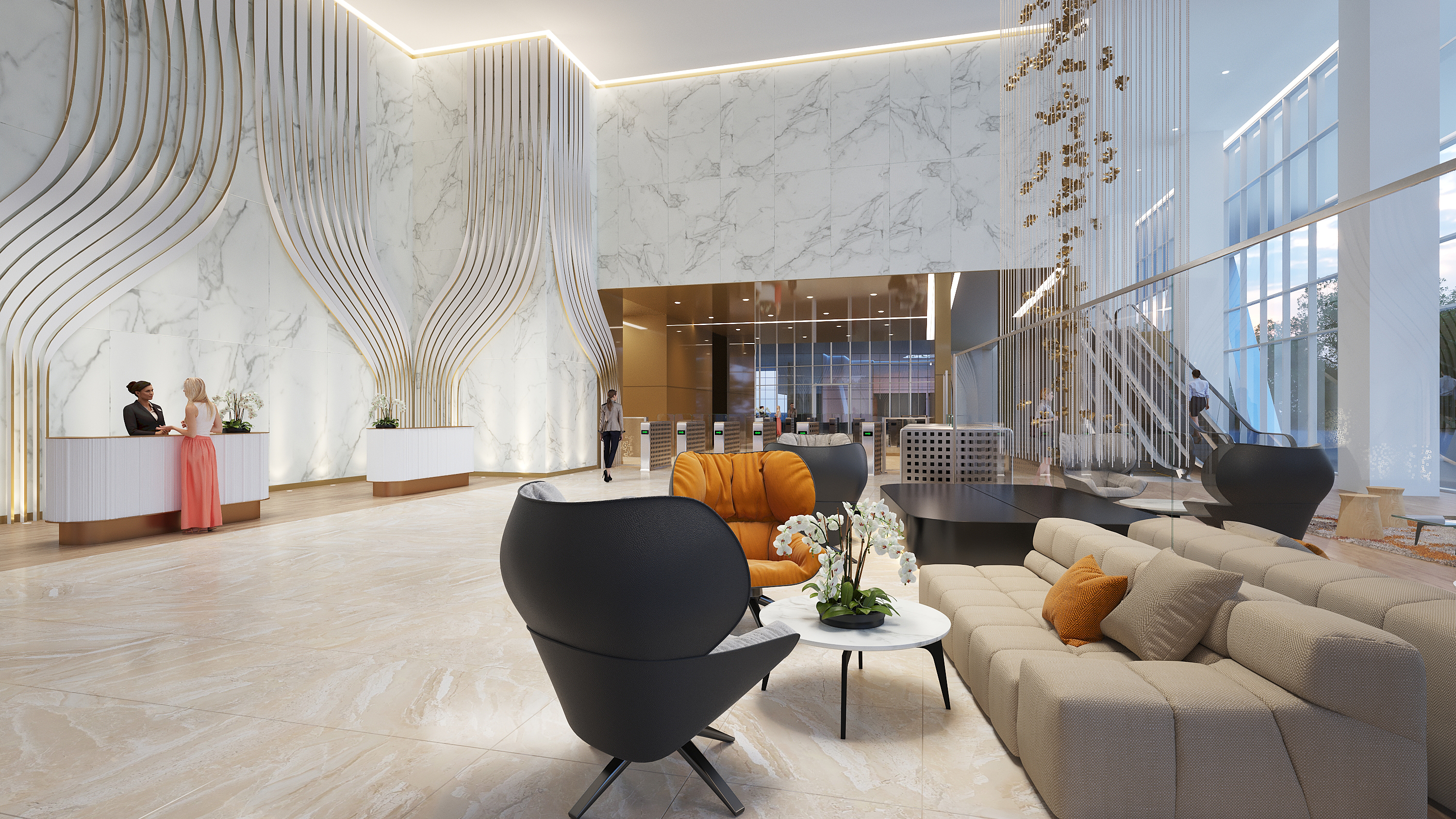 ofiice Lobby rendering-3