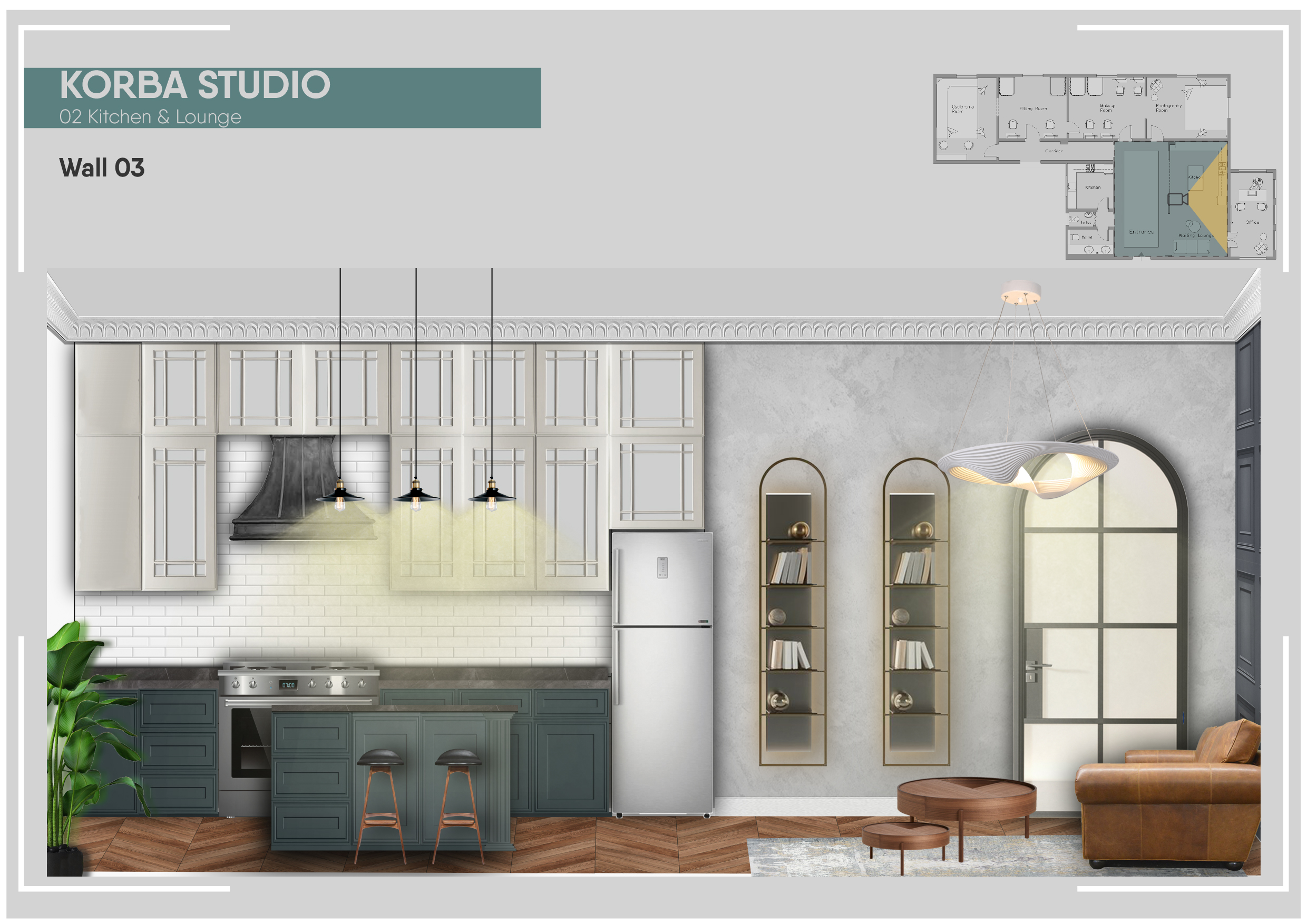 Photography Studio 2D Interior Design & Mood Board-6