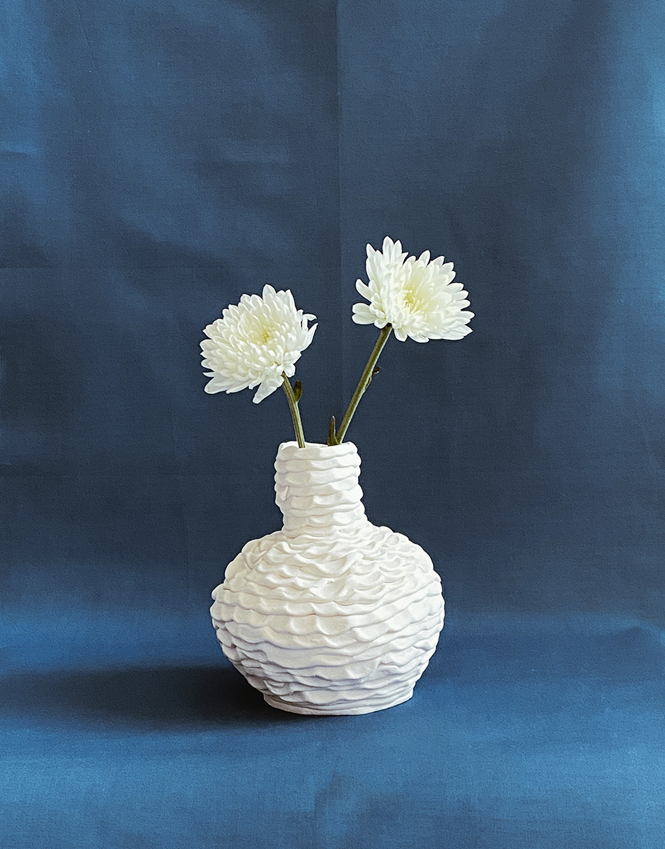 开普敦陶瓷师制作皱纹的花瓶和黏土面-8