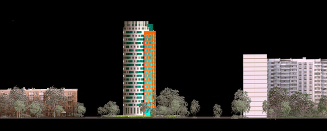 Kastanaevskaya街带非居住空间及地下停车场的公寓楼丨俄罗斯莫斯科-31