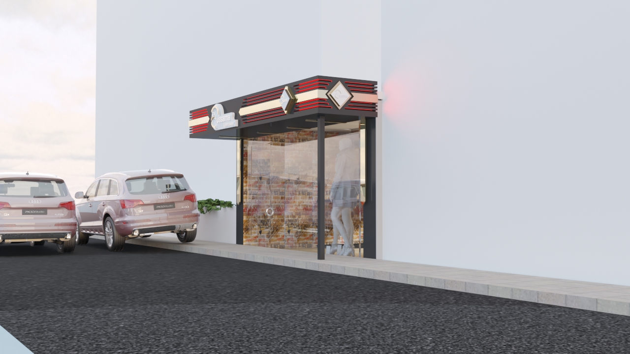 Interior design clothes shop-2