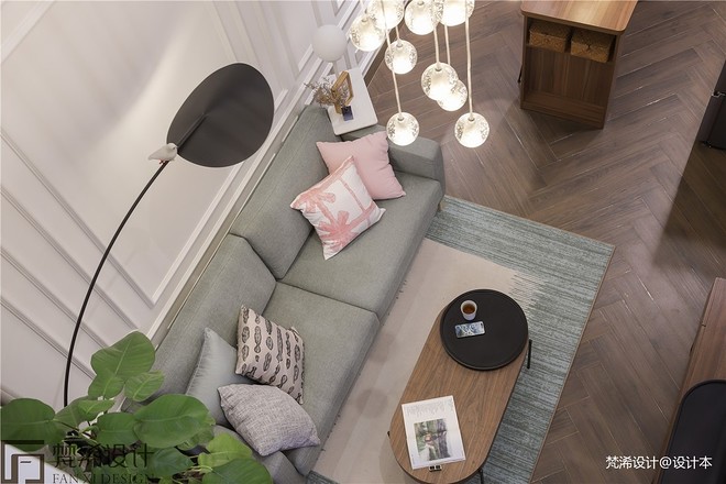 15万元三居105平米装修案例_效果图 - 独特的复式，有温度有格调的北欧之家 - 设计本-17