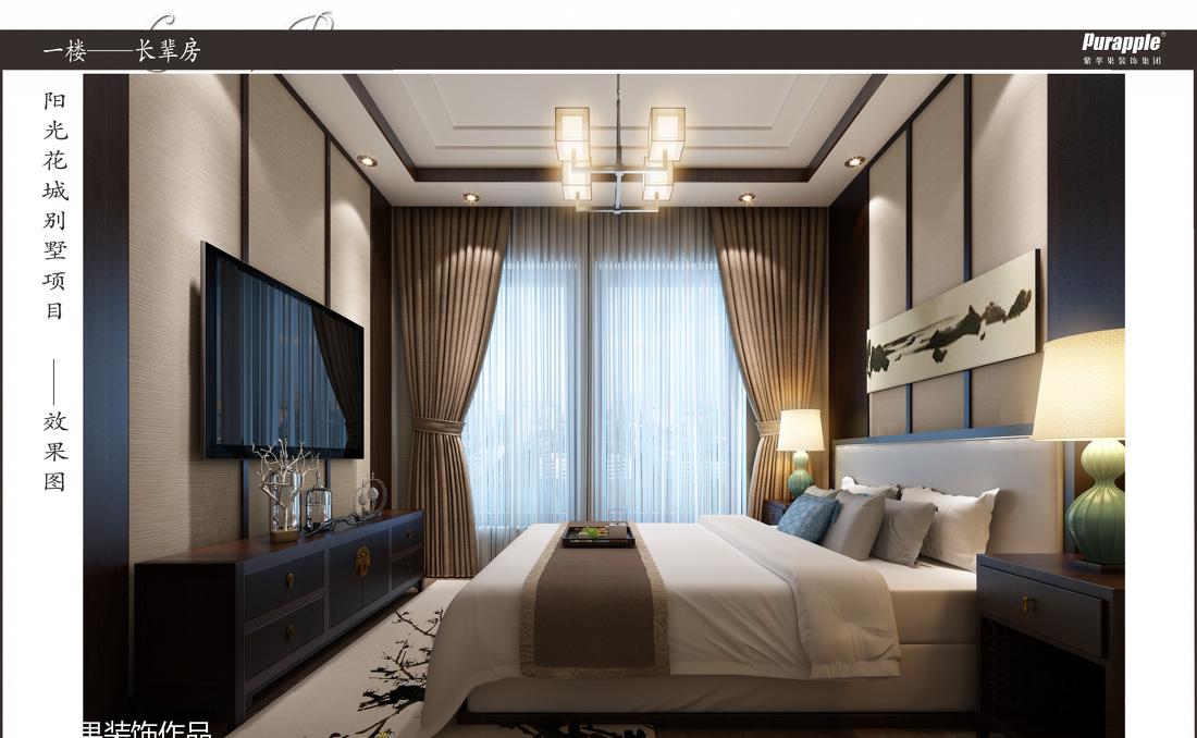 
新中式风格双拼别墅设计 -9