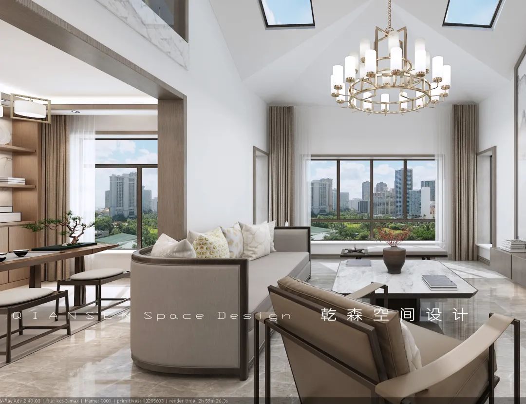 新中式雅趣•格调 | 富华公馆 200㎡复式楼设计-24