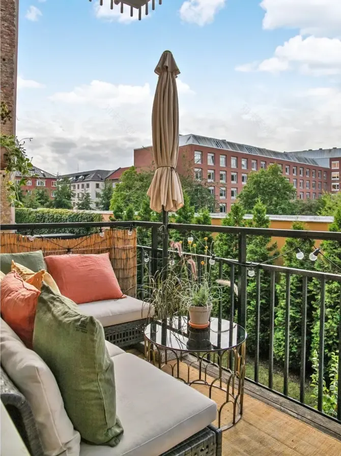 瑞典清新绿调公寓设计,色彩点缀的完美示范-15