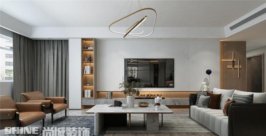 泰安西湖容郡顶加阁现代风格装修设计丨中国泰安-0