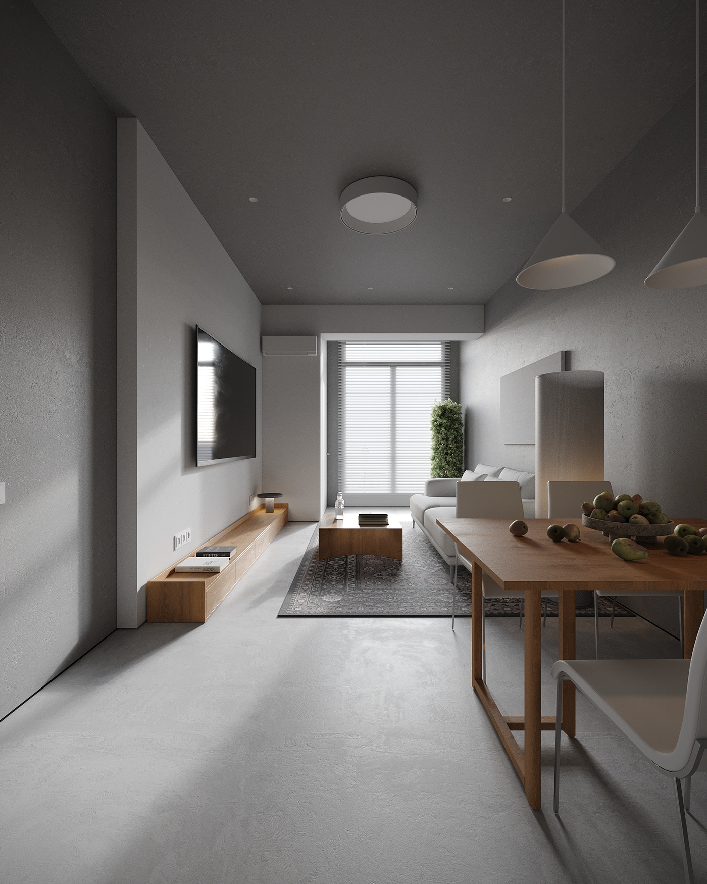 原木与灰白打造的素雅治愈空间-0