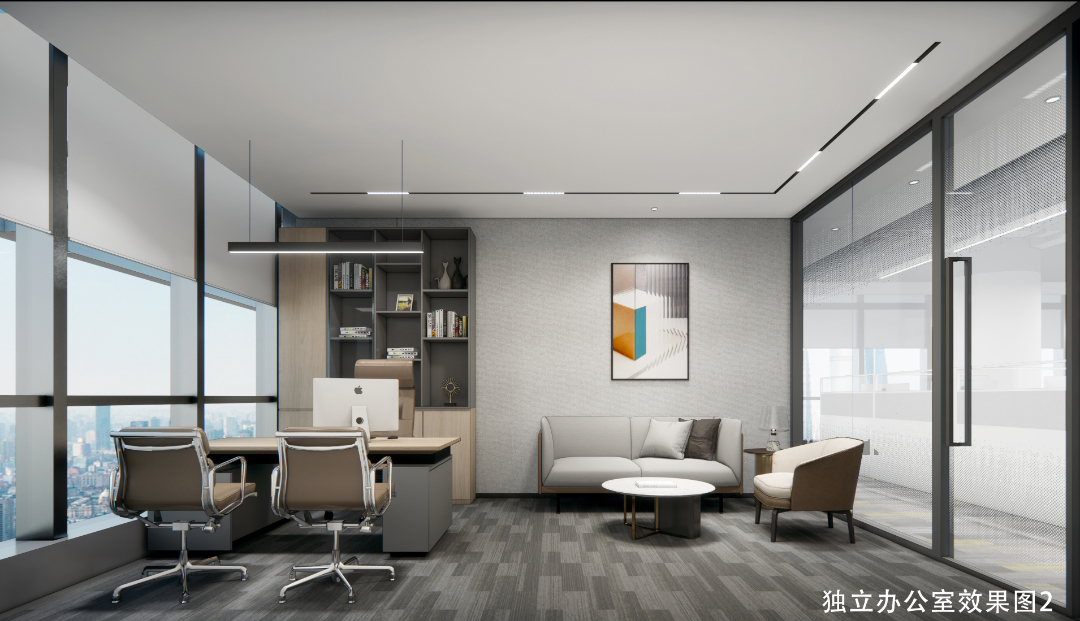 华润置地商务风办公空间设计-13