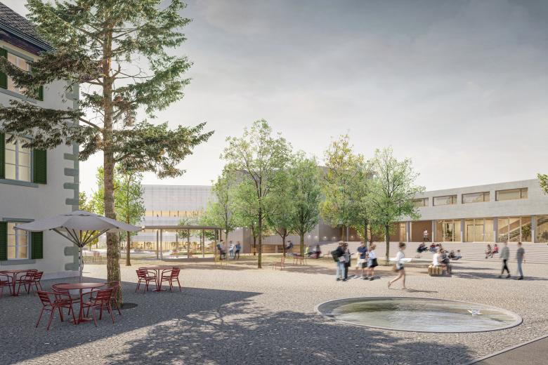 外施维茨州立中学努伦丨瑞士丨Derendinger Jaillard Architekten-0