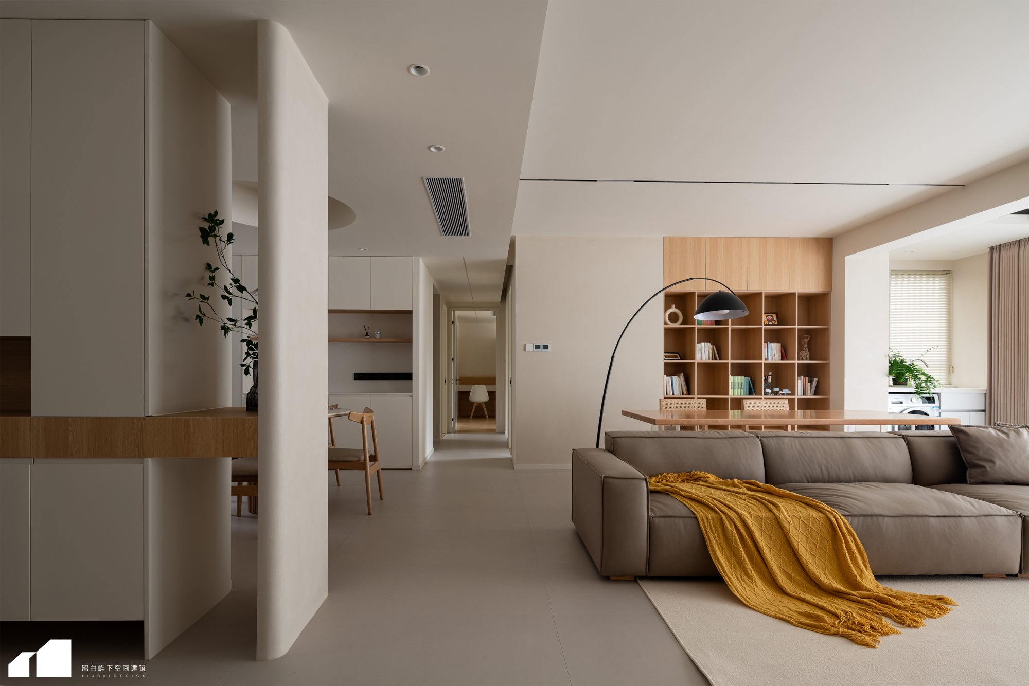 留白·私宅 ｜聆雨｜温润自然现代原木风-12