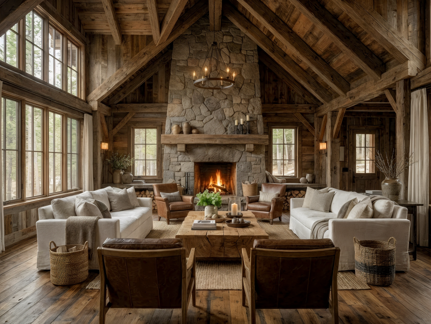 Rustic Style Livingroom(乡村风格客厅)丨Mostafa Qurtam-13