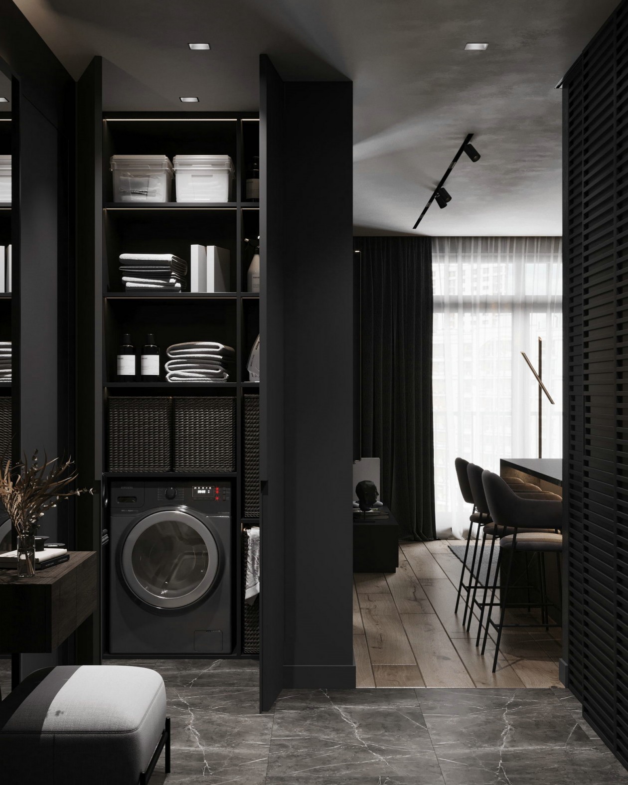 高级黑公寓 丰富极具有质感-3