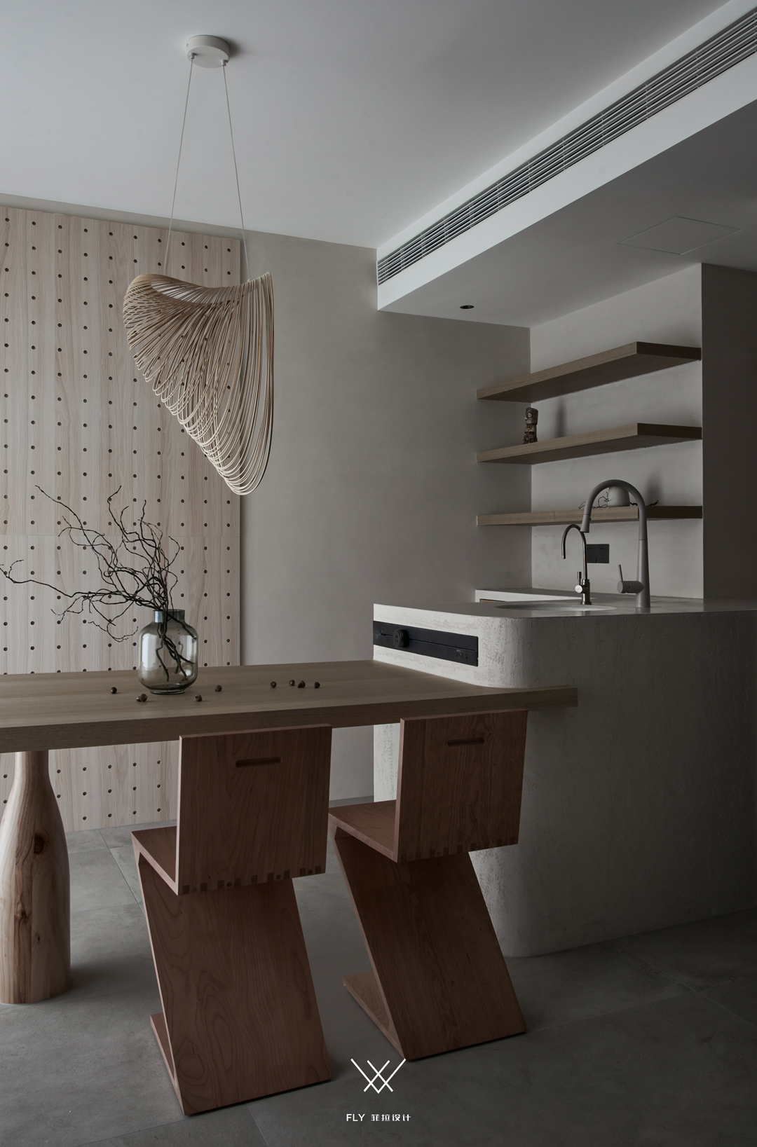 浙江杭州「万家星城」三室两厅现代侘寂空间设计丨中国杭州丨菲拉设计-62