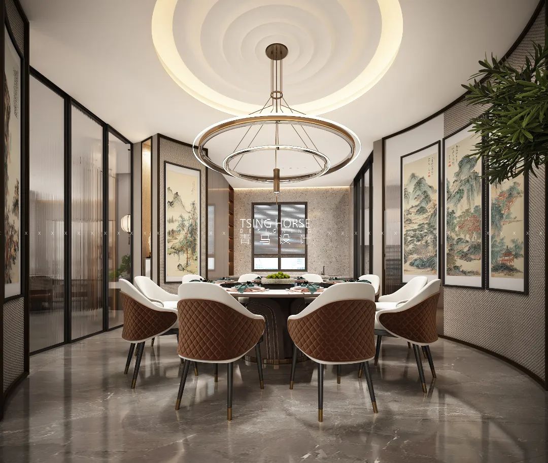 曲江名城440㎡去风格化设计丨青马设计-77