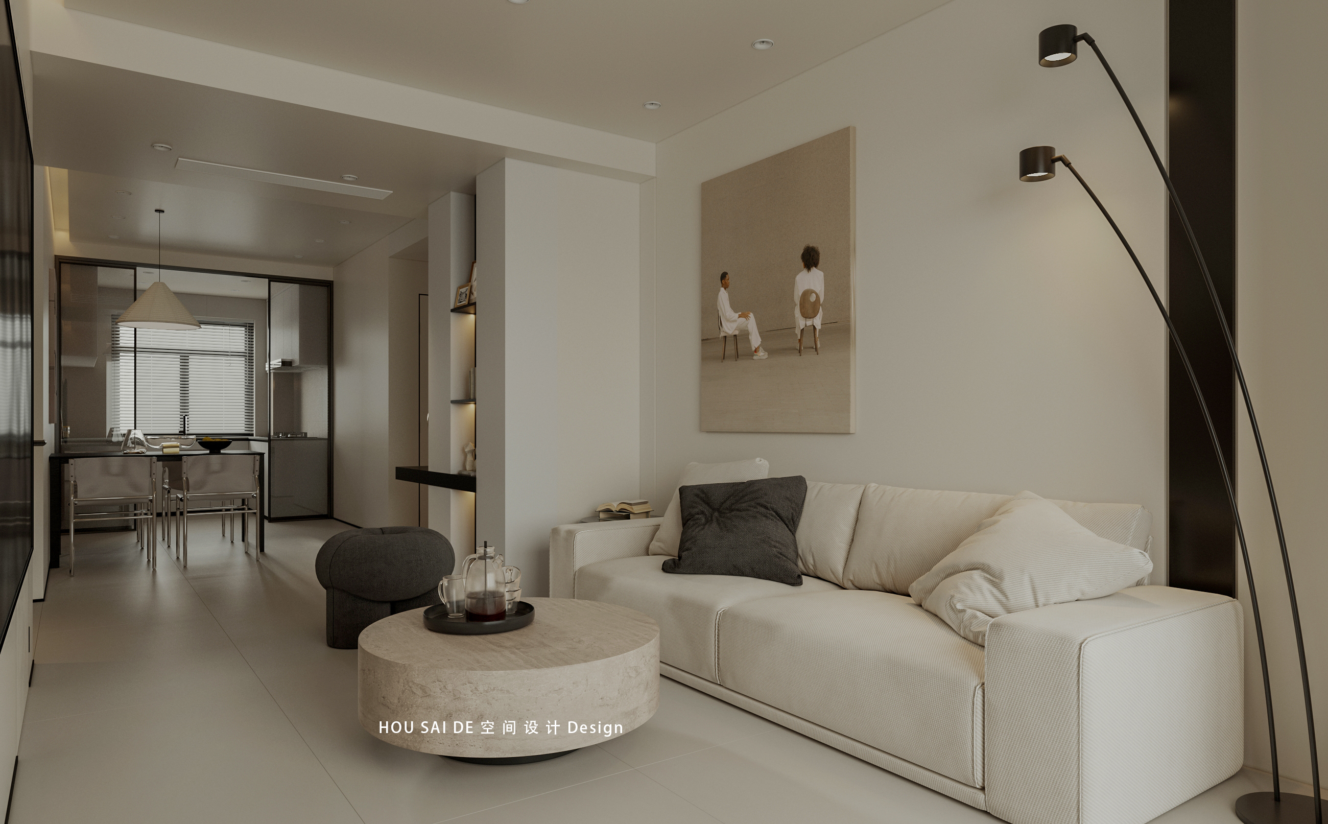 侘寂风格室内设计丨中国河北丨HSD 空间设计-4