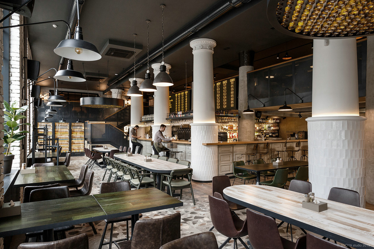 斯大林帝国建筑中的创新啤酒餐厅设计-2