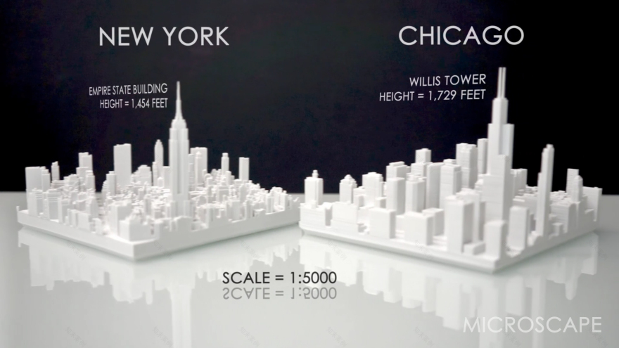 微缩城市景观 | 芝加哥 Downtown Collection-15