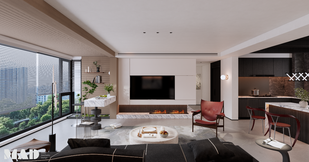 新案｜现代酷黑风住宅设计-6