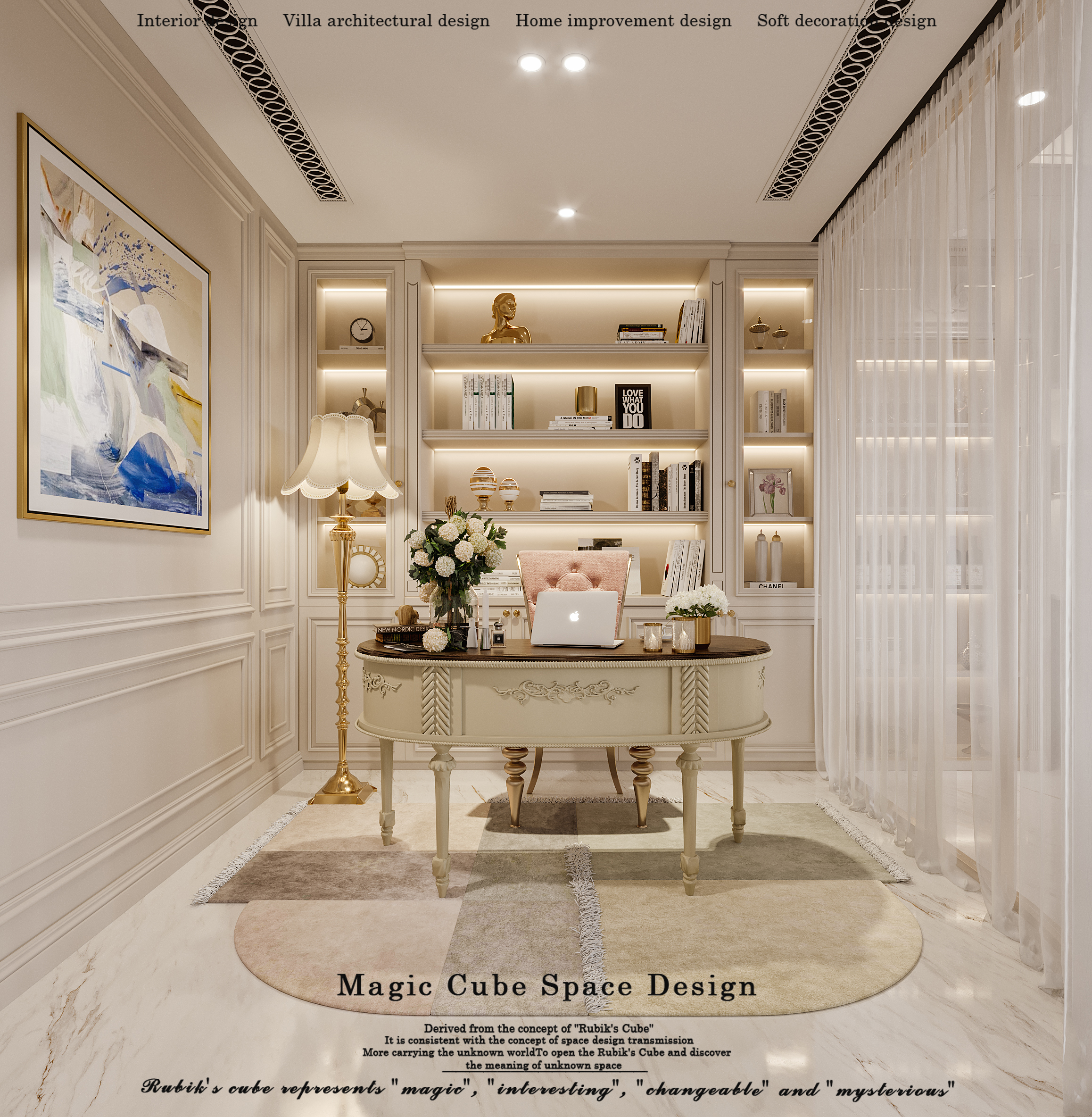 浙江•法式复古别墅设计丨中国浙江丨魔方空间设计-36