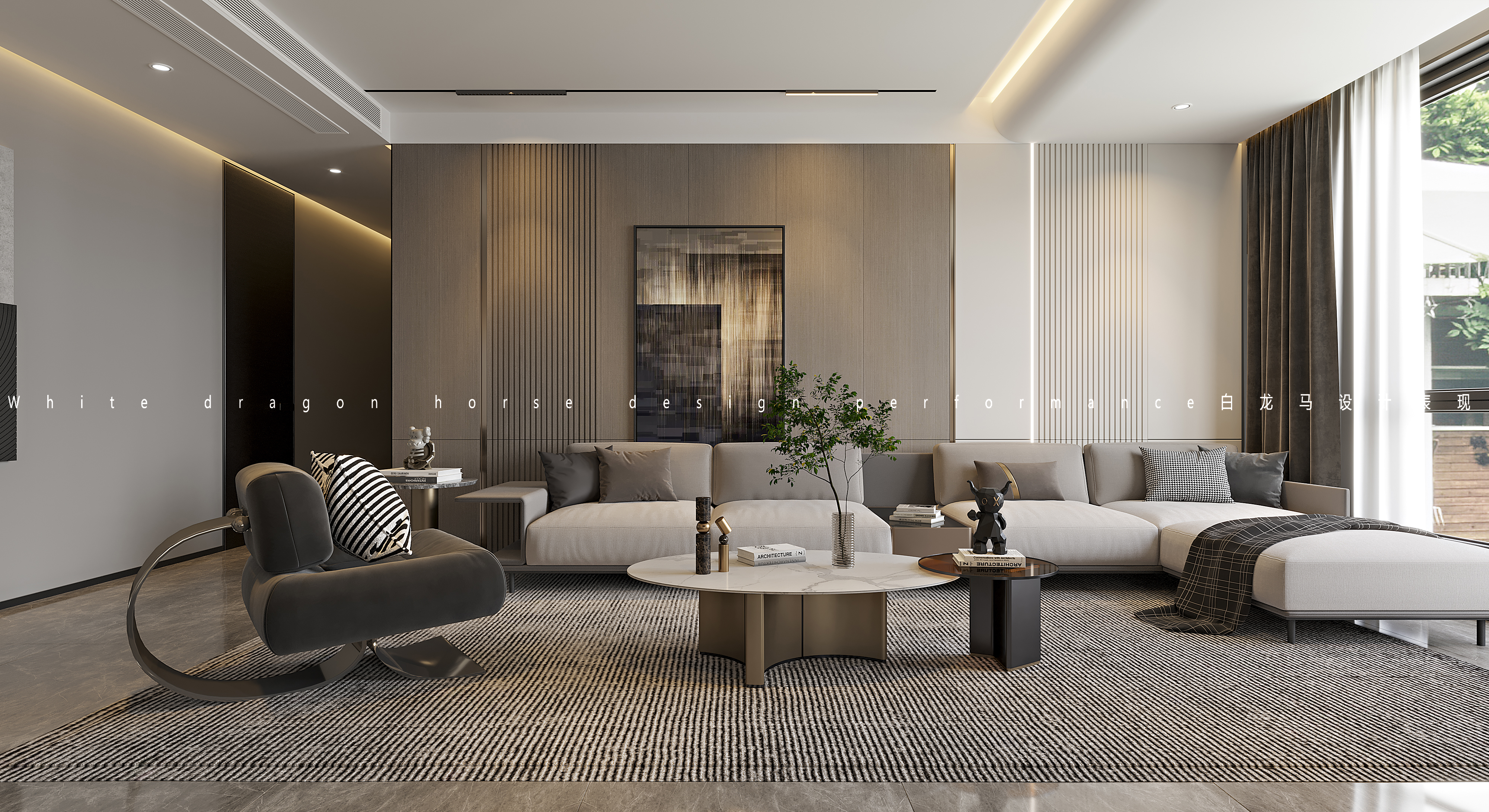 现代家装表现——白龙马效果图-2