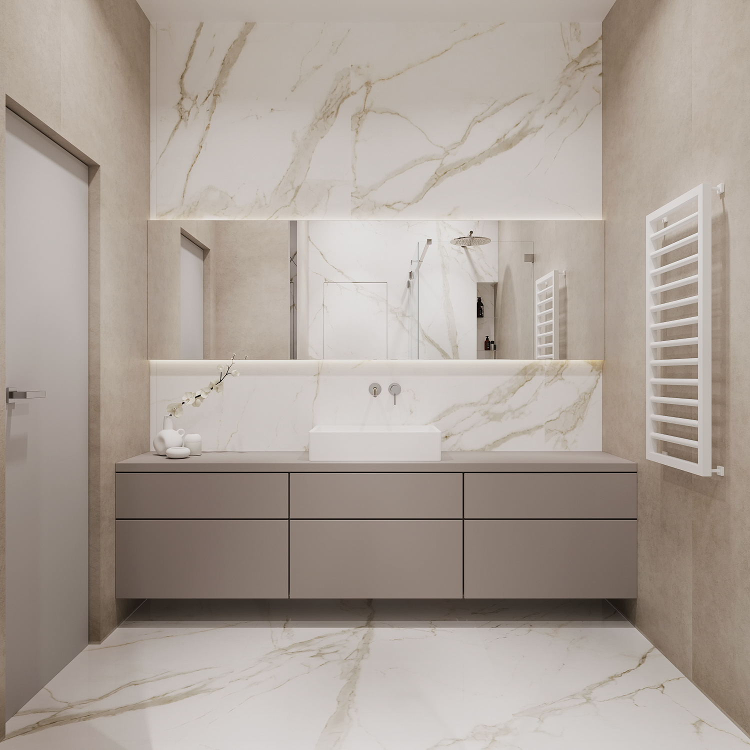 中性色系公寓设计 柔软而坚定的生活节奏！-15