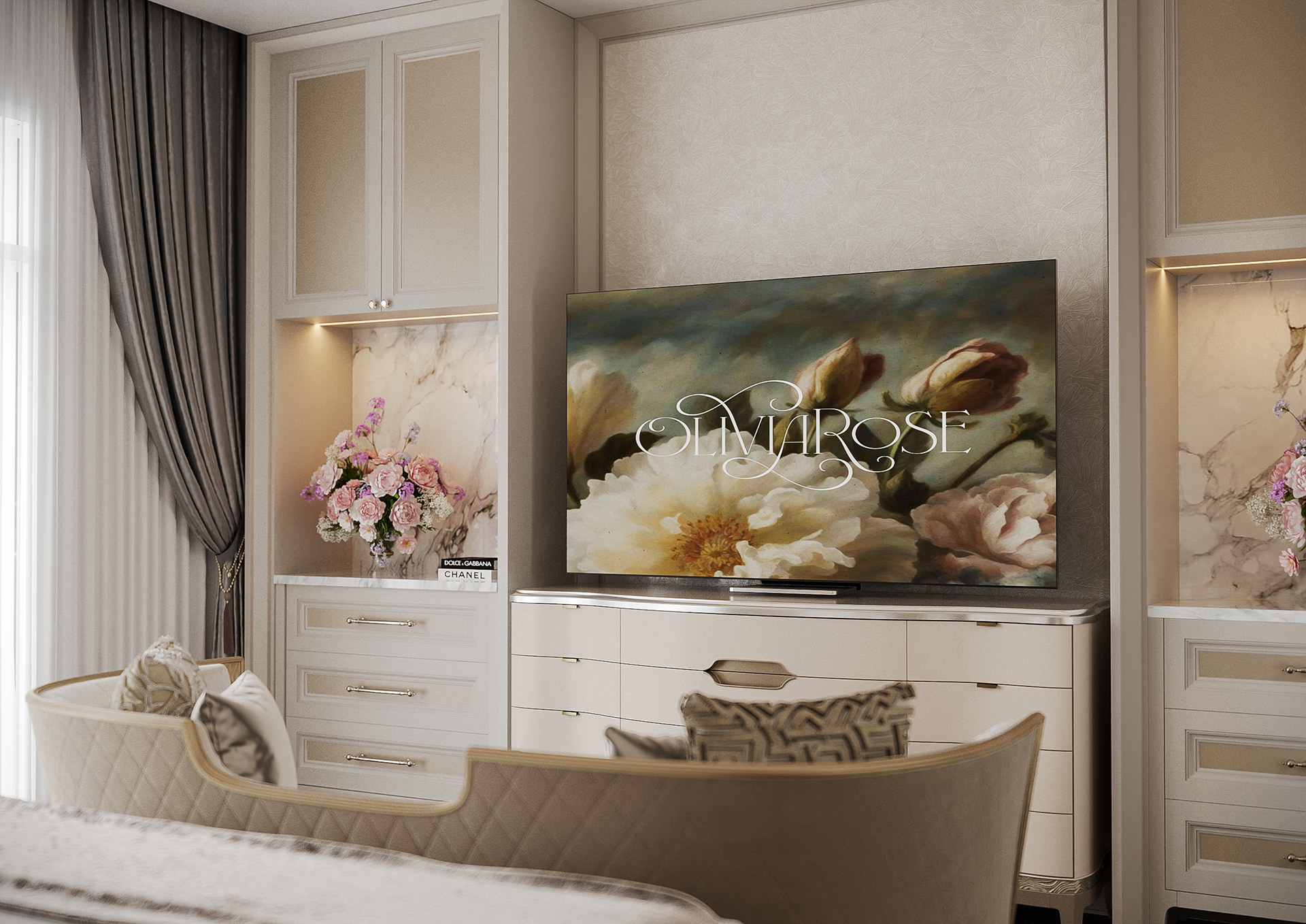 边和市新渊郡别墅卧室（注：Tan Uyen常见为越南平阳省新渊市，这里结合语境推测可能是边和市新渊郡，不太能完全确定，若有更多背景信息可更精准翻译） -15