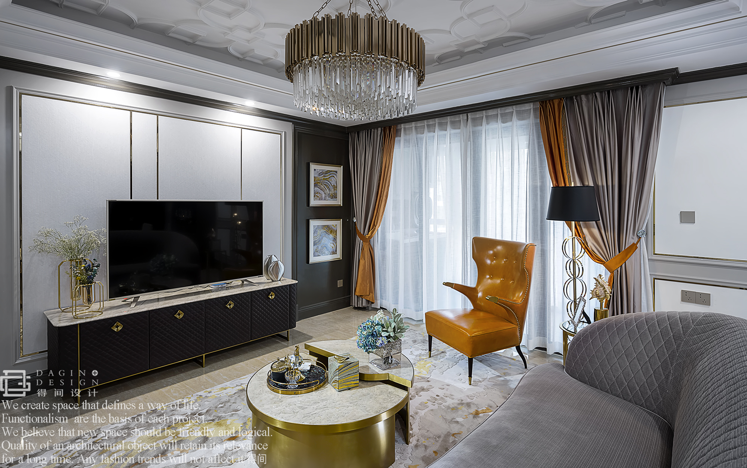 130㎡现代风格住宅  武汉得间设计-13