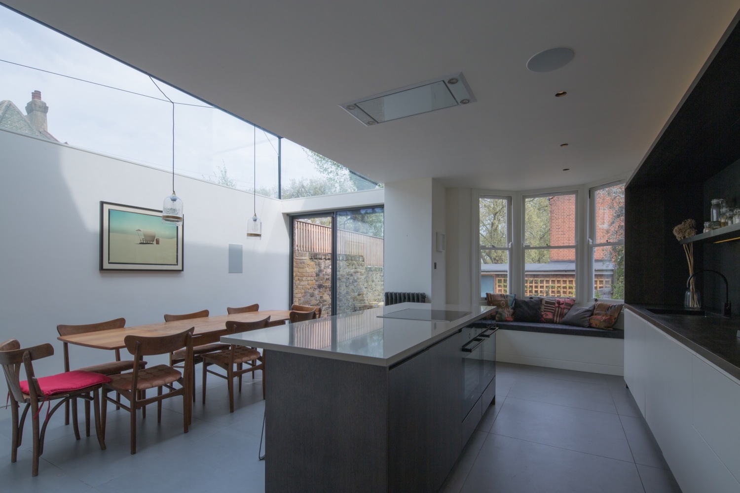 伦敦玻璃盒住宅的室内设计亮点-24