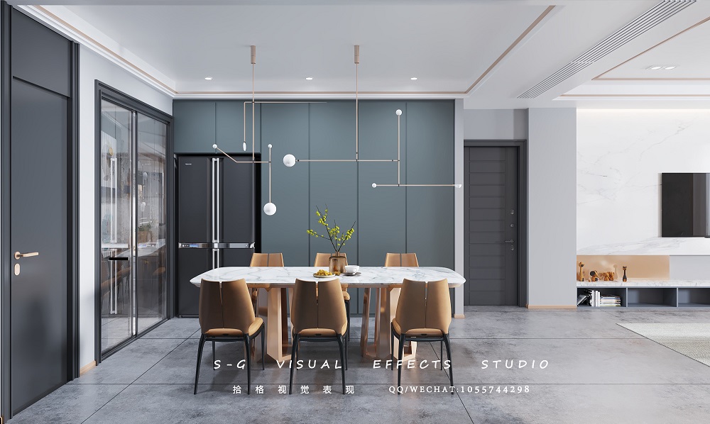 北京某现代轻奢公寓设计亮点解读-5