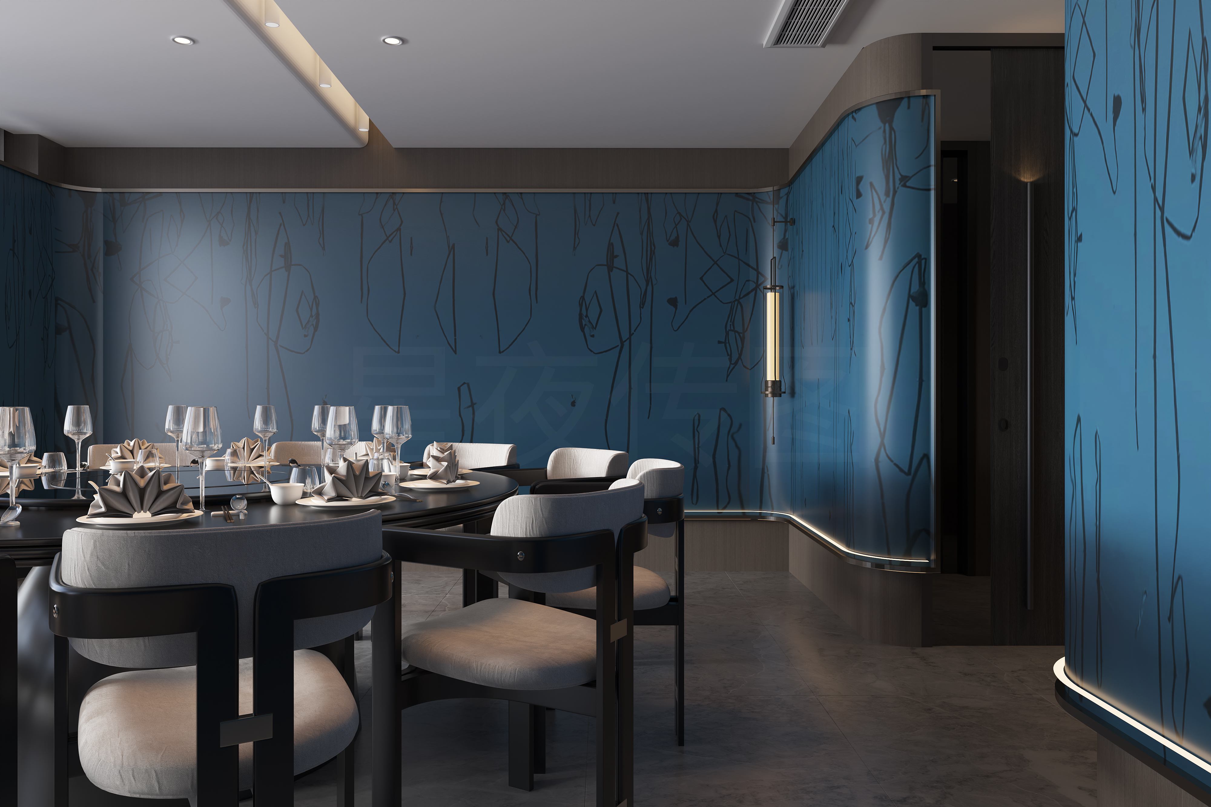 餐饮棋牌茶室 多功能一体的会所-4