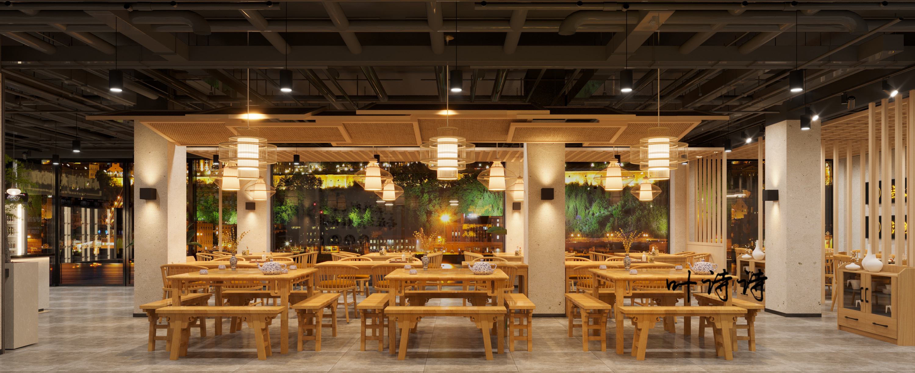 中式轻奢餐厅|人间有味是清欢-3