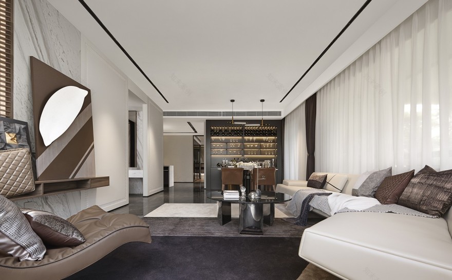 现代奢雅与极简主义的完美融合丨中国贵州丨重庆米修室内设计有限公司-19