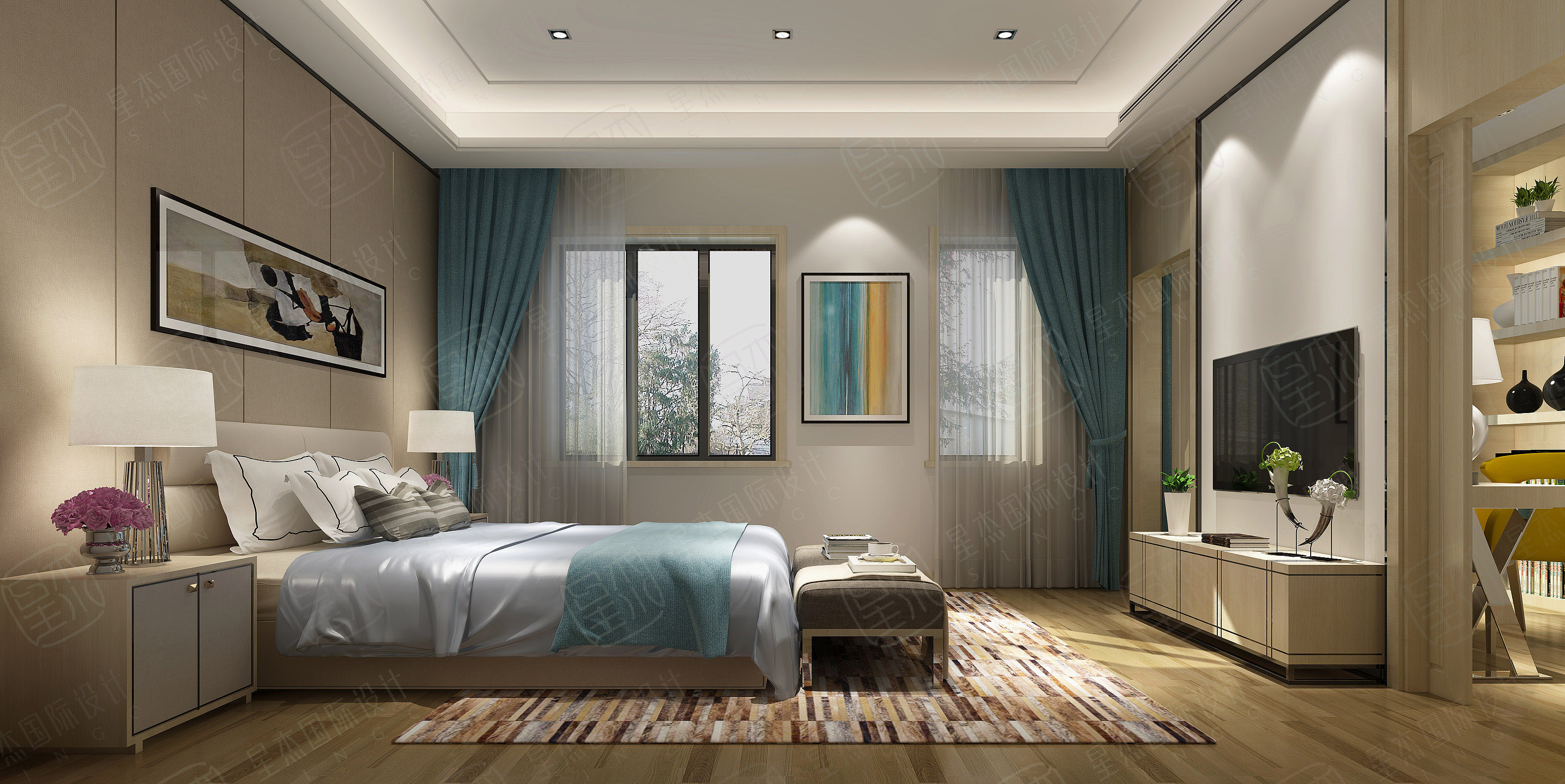 苏州碧堤半岛 300㎡北欧风别墅设计,自然温暖的家-11