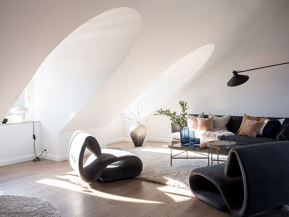 斯德哥尔摩优雅现代阁楼设计-3